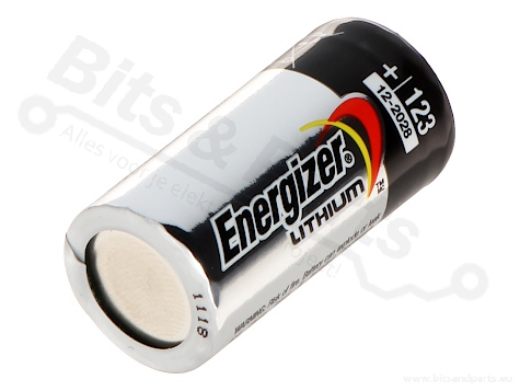 Battery Lithium 3V CR123A/R123 Energizer